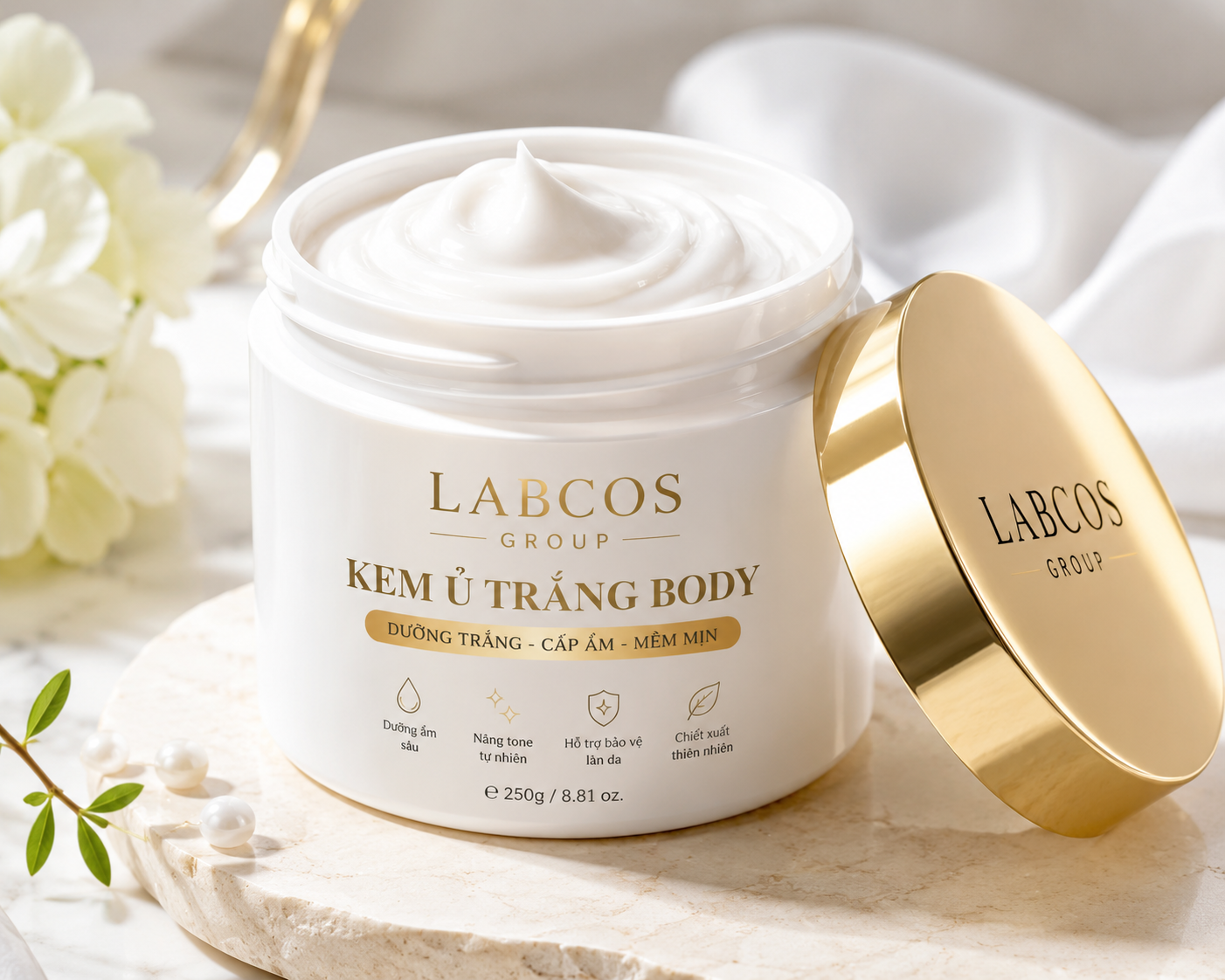 Kem ủ trắng da Body